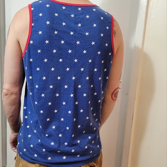 Brooklyn Cloth Mfg. Men’s Patriotic Star Tank Top Sz Large - Picture 3 of 7